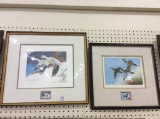 Lot of 2 Framed Signed & Number Duck Stamp