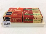 Lot of 4 Sm. Full Boxes of 22 LR Including