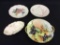 Lot of 4 Painted Dishes Including 3 Plates-