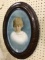 Antique Oval Framed Portrait of Girl