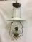 Hanging Kerosene Lamp w/ White Porcelain