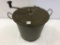 Old Primitive Dough Pail Marked w/ Instructions