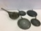 Lot of 5 Grey Porcelainware Pieces Including