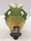 Ladies Portrait Vase Marked Vienna