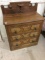 Antique Three Drawer Walnut Commode w