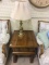 One Drawer Wood End Table w. Lamp