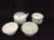Group of 4 White Porcelain Pieces Including