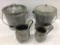 Lot of 4 Porcelainware Pieces Including 2 Pots