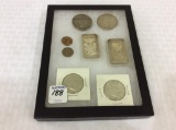 Group of Coins Including 2 Peace Dollars-1927,