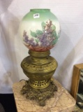 Brass B&H #89 Electrified Kerosene Lamp