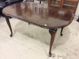 Spoon Foot Dining Table w/ 5 Leaves