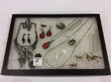 Collection of Silver Costume Jewelry Including