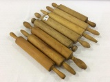 Lot of 8 Various Rolling Pins