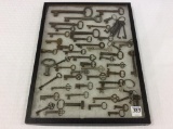 Collection of Old Skeleton Keys-Some Cabinet Keys