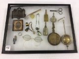 Group of Collectibles Including Iron Match Holder,