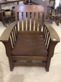 Mission Oak Style Wood Rocker