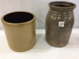 Lot of 2 Salt Glaze Stoneware pIeces Including