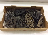 Group of Approx. 25 Various Ornate Iron Trivets