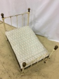 Iron Doll Bed (Approx. 23 Inches Tall X 30 X 18)