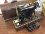 Sm. Singer Sewing Machine in Portable Case