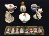 Group Including Bone China Floral Paint Creamer