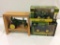 Lot of 3 John Deere Die Cast Tractors in Boxes