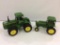 Lot of 2 John Deere 1/16th Scale Tractors by Ertl