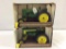 Lot of 2 John Deere 1/16th Scale Tractors by Ertl