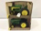 Lot of 2 John Deere 1/16th Scale Tractors by Ertl