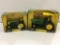 Lot of 2 John Deere Die Cast Metal 1/16th Scale