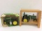 Lot of 2 John Deere 1/16th Scale Tractors by Ertl