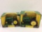 Lot of 2 John Deere 1/16th Scale Die Cast Tractors