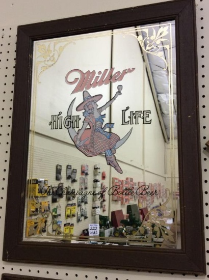 Lot of 2 Wall Hanging Adv. Beer Mirrors-