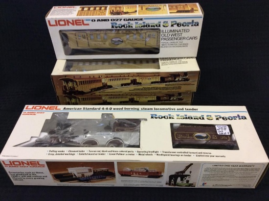 Lot of 4 Lionel 0 & O27 Gauge-Rock Island