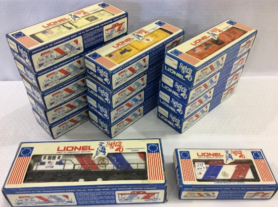 Lot of 15-Lionel Spirit of 76 Comm. Series O Gauge