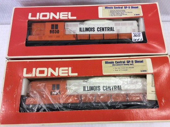 Lot of 2 Lionel Illinois Central- GP-9 Diesel