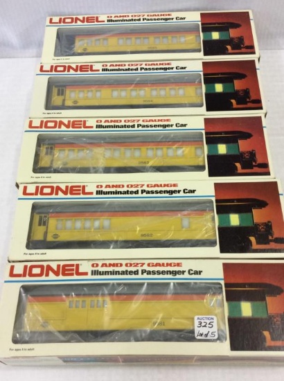Lot of 5 Lionel O & 027 Gauge Illuminated