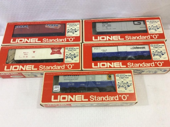Lot of 5 Lionel Standard O Cars in Boxes