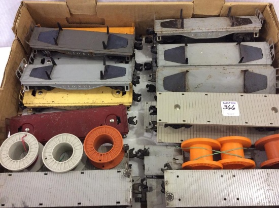 Approx. 21 Various Lionel Flat Car/Trailers