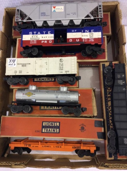 Lot of 6 Various Lionel Train Cars