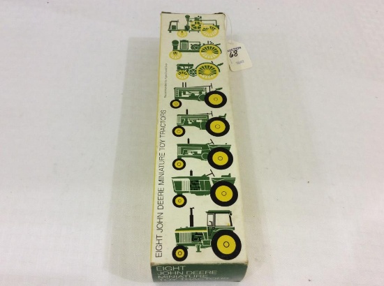 Boxed Set of Eight John Deere Miniature 1/64th