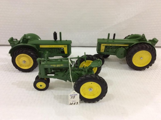 Lot of 3 John Deere 1/16th Scale Tractors