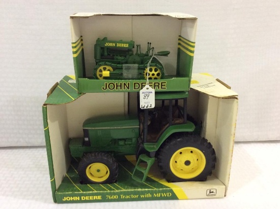 Lot of 2 John Deere 1/16th Scale by Ertl in Boxes