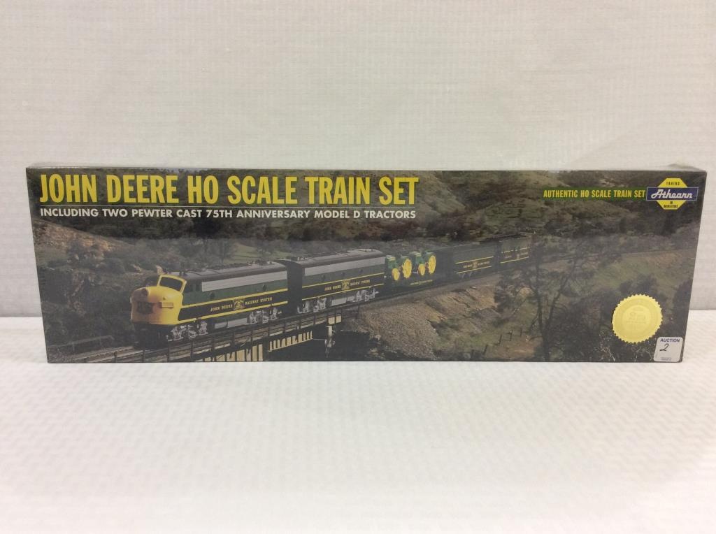 john deere ho scale train set