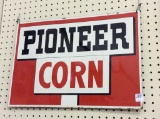 Tin Pioneer Corn Sign-Donaldson Art Sign Co.