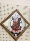 Lor of 2 Wall Hanging Adv. Beer Mirrors-