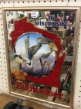 Lot of 2 Wall Hanging Adv. Beer Mirrors-Budweiser