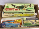 Group of Airplane Model Kits in Boxes