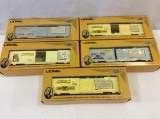 Lot of 5 Lionel O Gauge Box Cars-Limited Edition