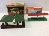 Lot of 2 Lionel O27 Gauge Stations in Boxes